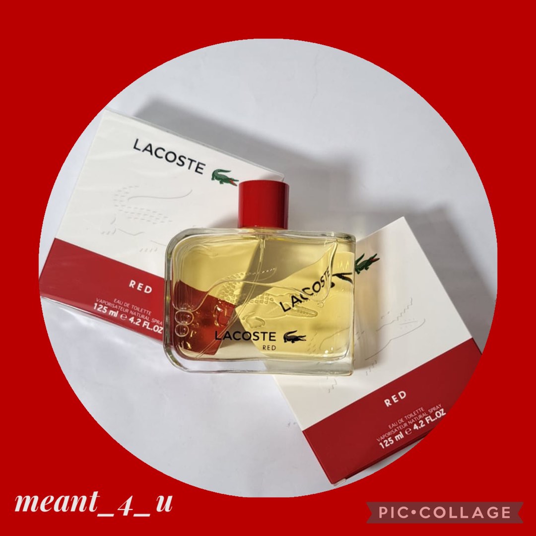 Lacoste Red 125ml men Original Beauty Personal Care Fragrance Deodorants on Carousell