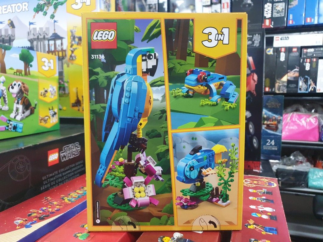 Lego Creator 31136 Exotic Parrot (Category: Lego & Building Sets) located in Manila. Submitted by agsbeagle888 (Listing ID 1322754157, Image 2). Description: We sell various collections of Lego original sets, Technic, Icons, Arts,Star Wars, Harry Potter,Disney, Speed Champions,Architecture,Marvel / DC ,Monkie Kids, Super Mario, Dreamzz, Creator,Ninjago, Sonic The Hedgehog, Minifigures, Lego Keychains Feel free to inquire models that you are inter