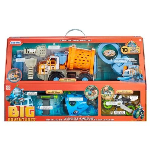 Little Tikes Big Adventures Ultimate Explorer Set (Category: Educational & Learning Toys) located in Santa Rosa. Submitted by aeonkraft2026 (Listing ID 1322842271, Image 1). Description: Explore the world of imagination and play with the Little Tikes Big Adventures Ultimate Explorer Set Assortment. This set is perfect for children aged 3-4 years and includes a variety of items to inspire creativity and fun. With a focus on adventure and explorati