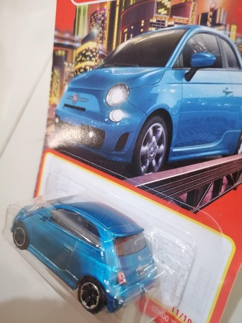 2022 Matchbox 2019 Fiat 500 Turbo Blue 11/100 (scheda corta) HFR65