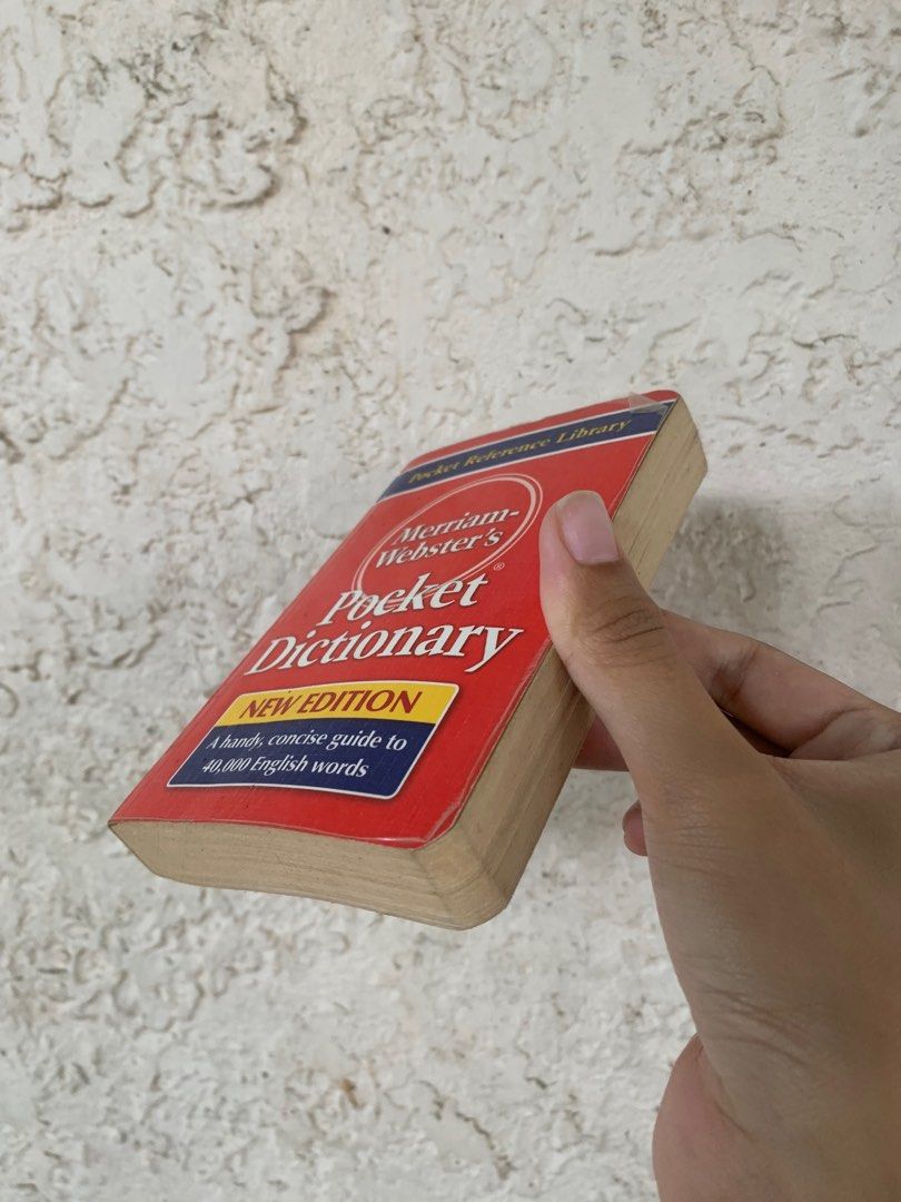 Merriam Webster Pocket Dictionary (Category: Textbooks) located in Lipa City. Submitted by sialers (Listing ID 1322758701, Image 2). Description: .