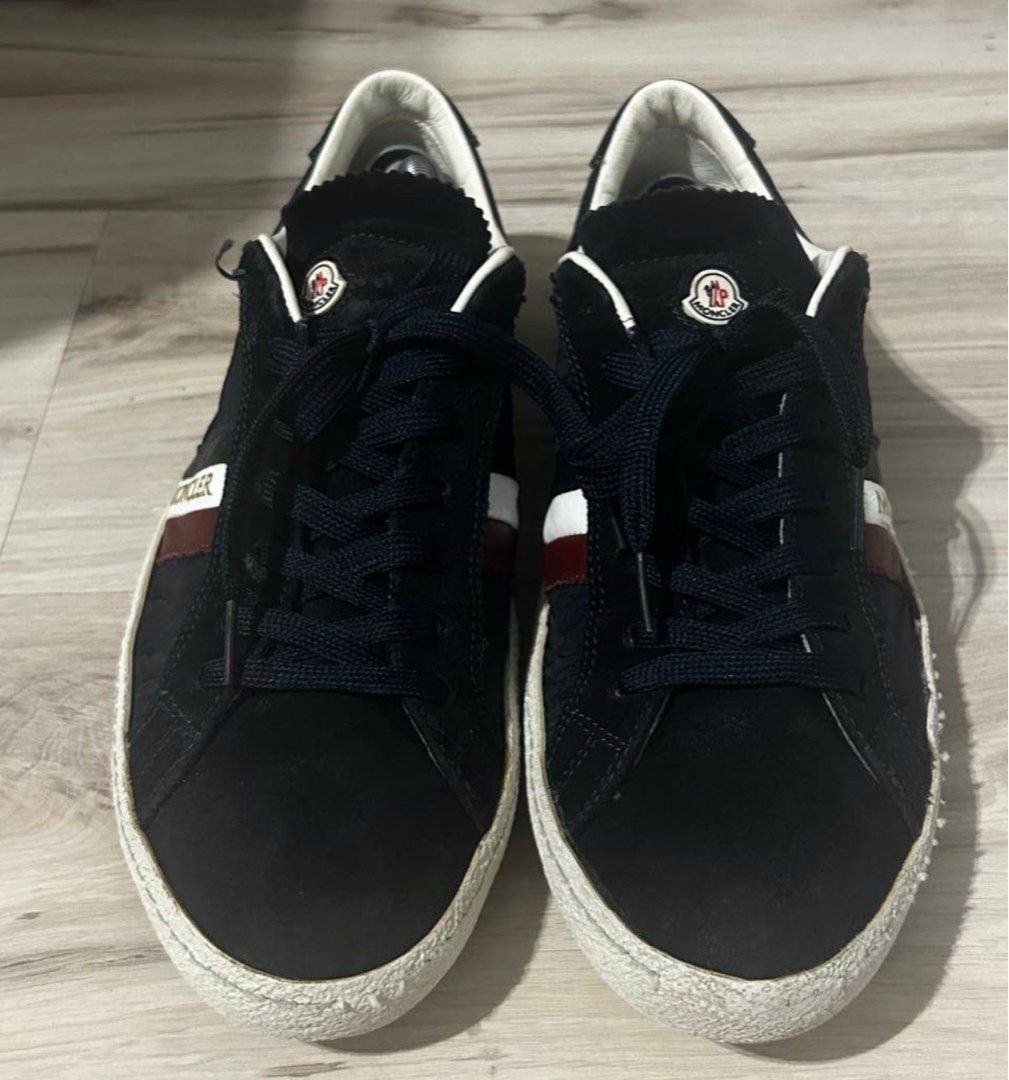 Moncler pre owned men s navy sneakers Luxury Sneakers Footwear on Carousell