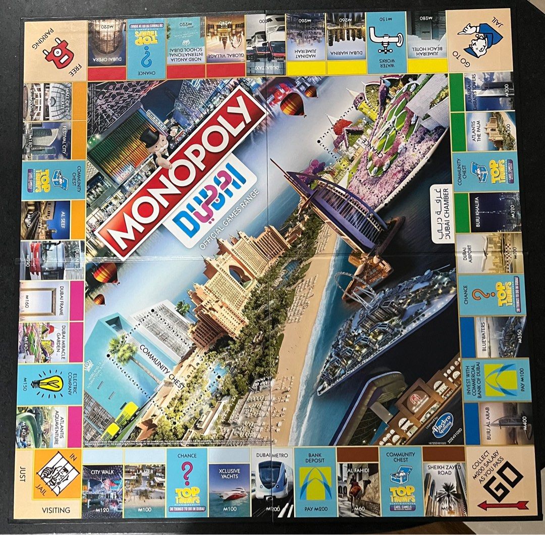 Monopoly Dubai Edition Board Game (Category: Board Games & Puzzles) located in Bacolod City. Submitted by ms.bnewpreloved (Listing ID 1322855029, Image 2). Description: - di nagamit pero nabuksan nang konti mga laman nya, see photos pls.
