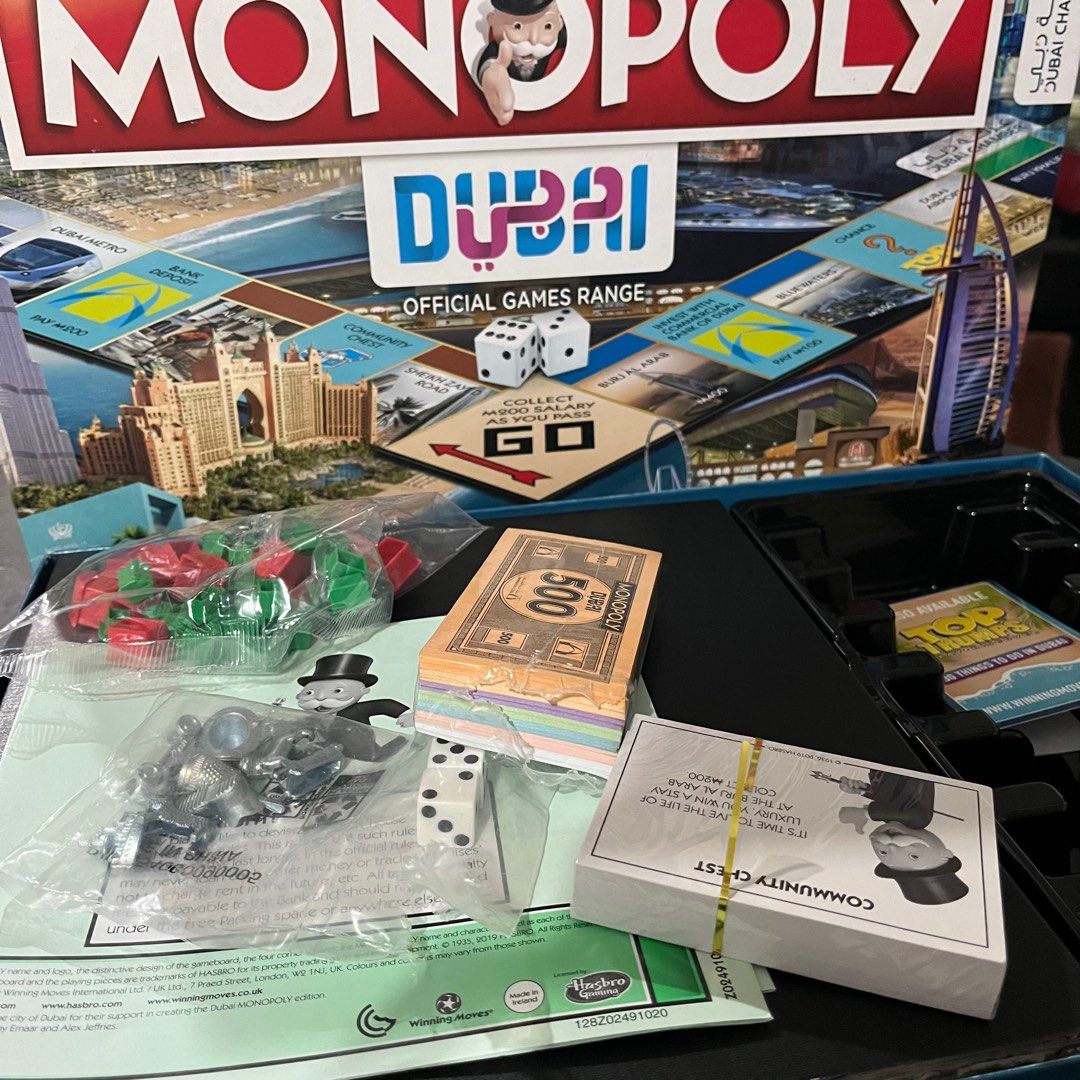 Monopoly Dubai Edition Board Game (Category: Board Games & Puzzles) located in Bacolod City. Submitted by ms.bnewpreloved (Listing ID 1322855029, Image 3). Description: - di nagamit pero nabuksan nang konti mga laman nya, see photos pls.
