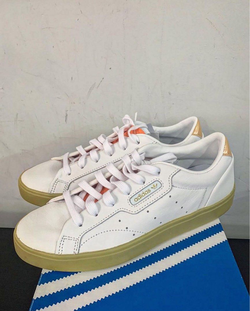 New Sneakers Adidas Originals Sleek White Amber Tint FW5464