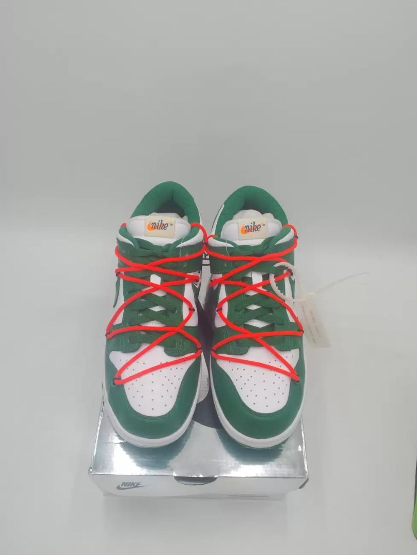 Nike Dunk Low Off-White Pine Green (CT0856-100) (Category: Sneakers) located in Manila. Submitted by aftermarketphilippines (Listing ID 1322802109, Image 3). Description: Brandnew (BNDS) 100% Authentic and Original Other sizes are available for PRE ORDER.