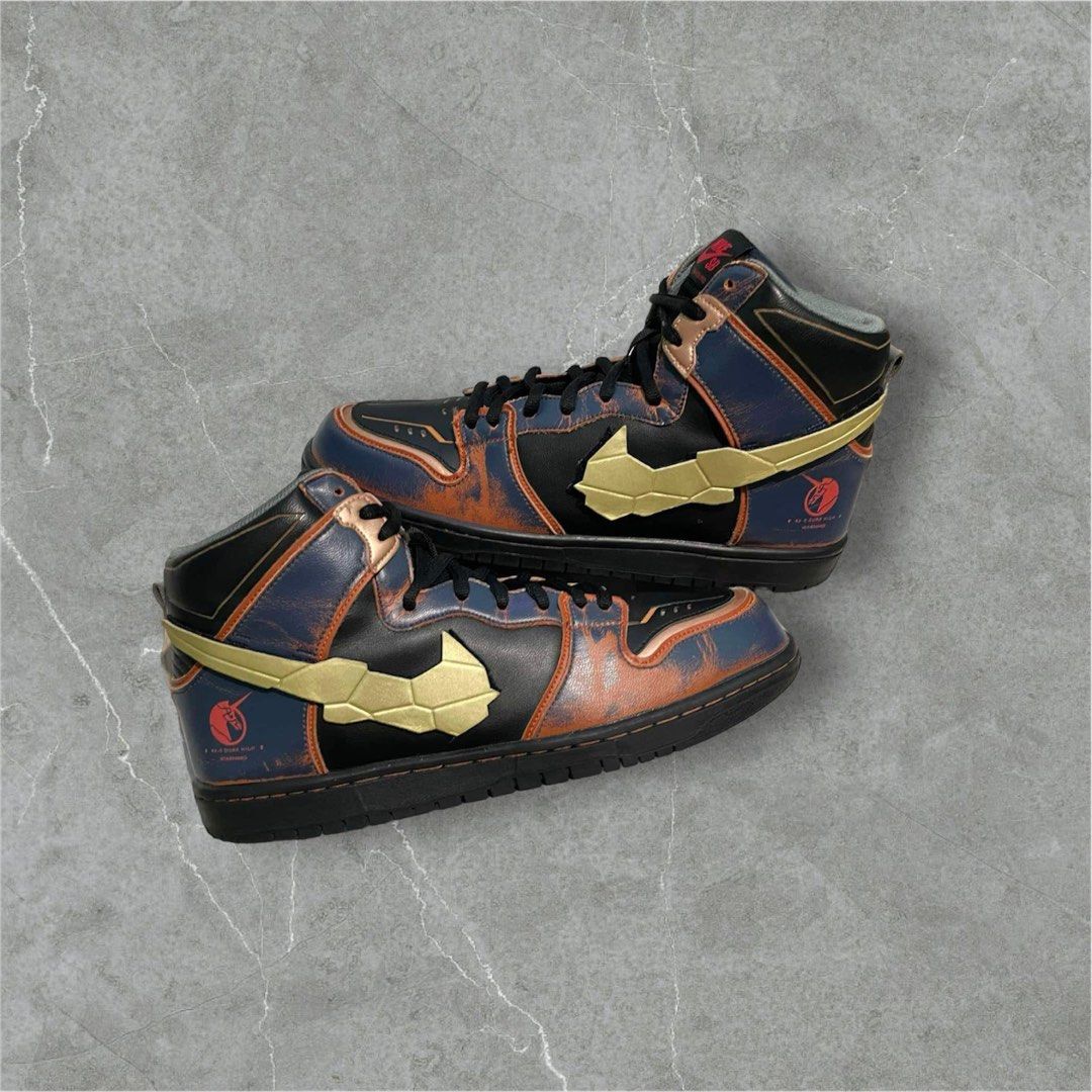 Nike sb dunk high x gundam rx, Men's Fashion, Footwear, Sneakers on ...