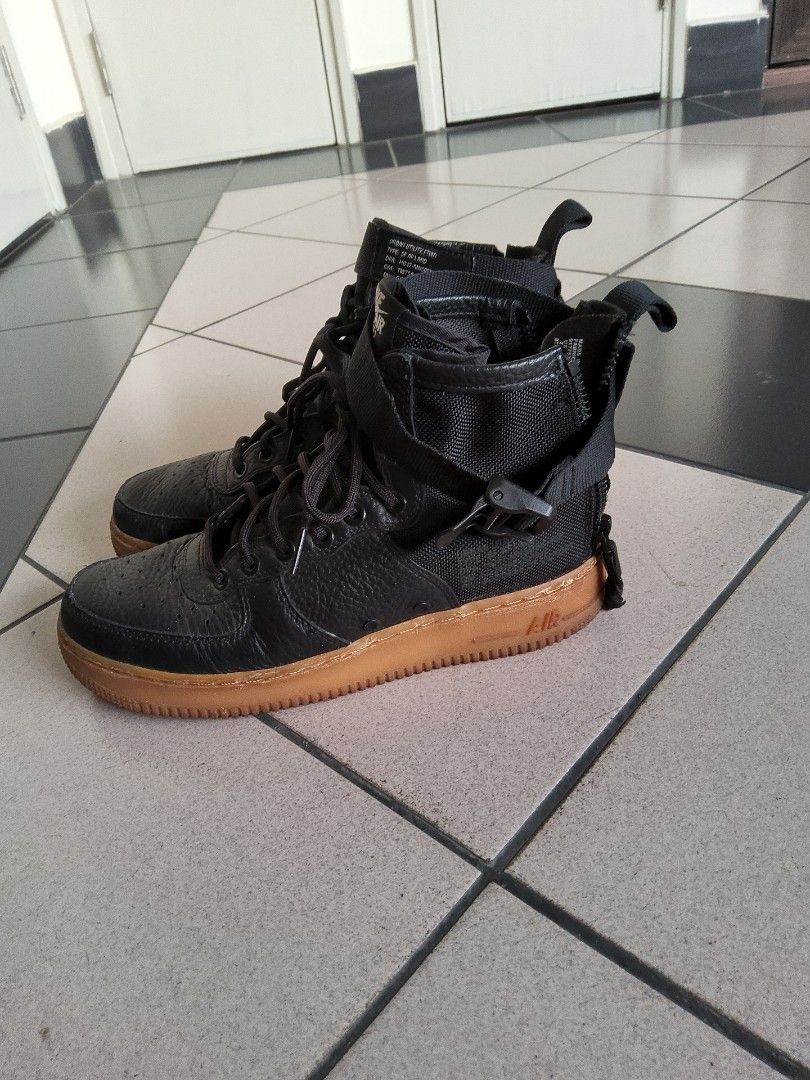 sf air force 1 mid black gum