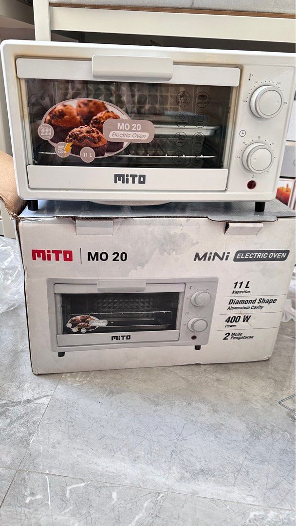Oven MITO Oven Listrik Mini MO20 11L Pemanggang Kue White