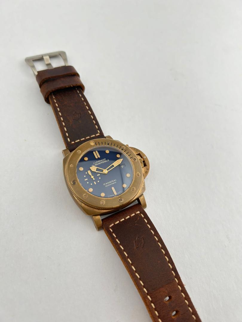 Panerai Pam 671 bronzo blue 47mm 3 days 1950 Luxury Watches on Carousell