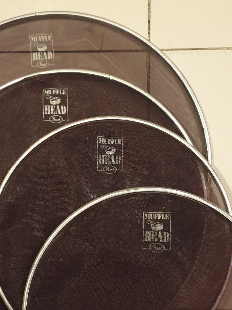 PEARL Drum Muffle Heads (Category: Musical Instruments) located in Las Pinas. Submitted by oldsthetics (Listing ID 1322890333, Image 2). Description: Pearl Drum Muffle Heads Used / Preloved 14.5" with flaws 12.5" 10.5" 2pcs Detailed realtime photos/video are available for a closer look Selling for 550 each🔖 CLEARANCE SALE 450 each🔖 CLEARANCE SALE 450 each🔖 CLEARANCE SALE 450 each🔖 Discount if take all 4pcs Message us 📩 Location Las pinas --�