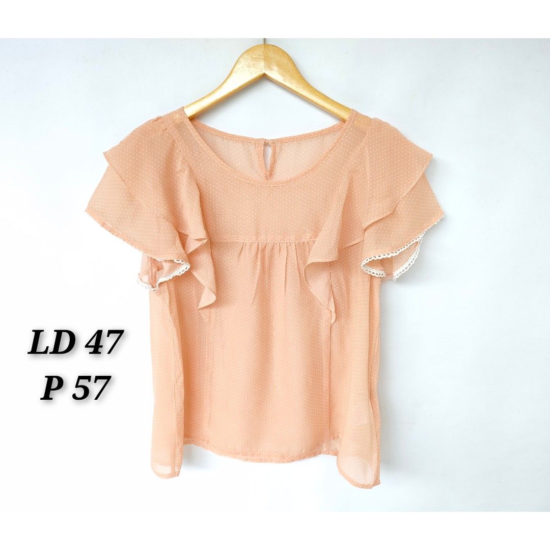 baju ruffle top