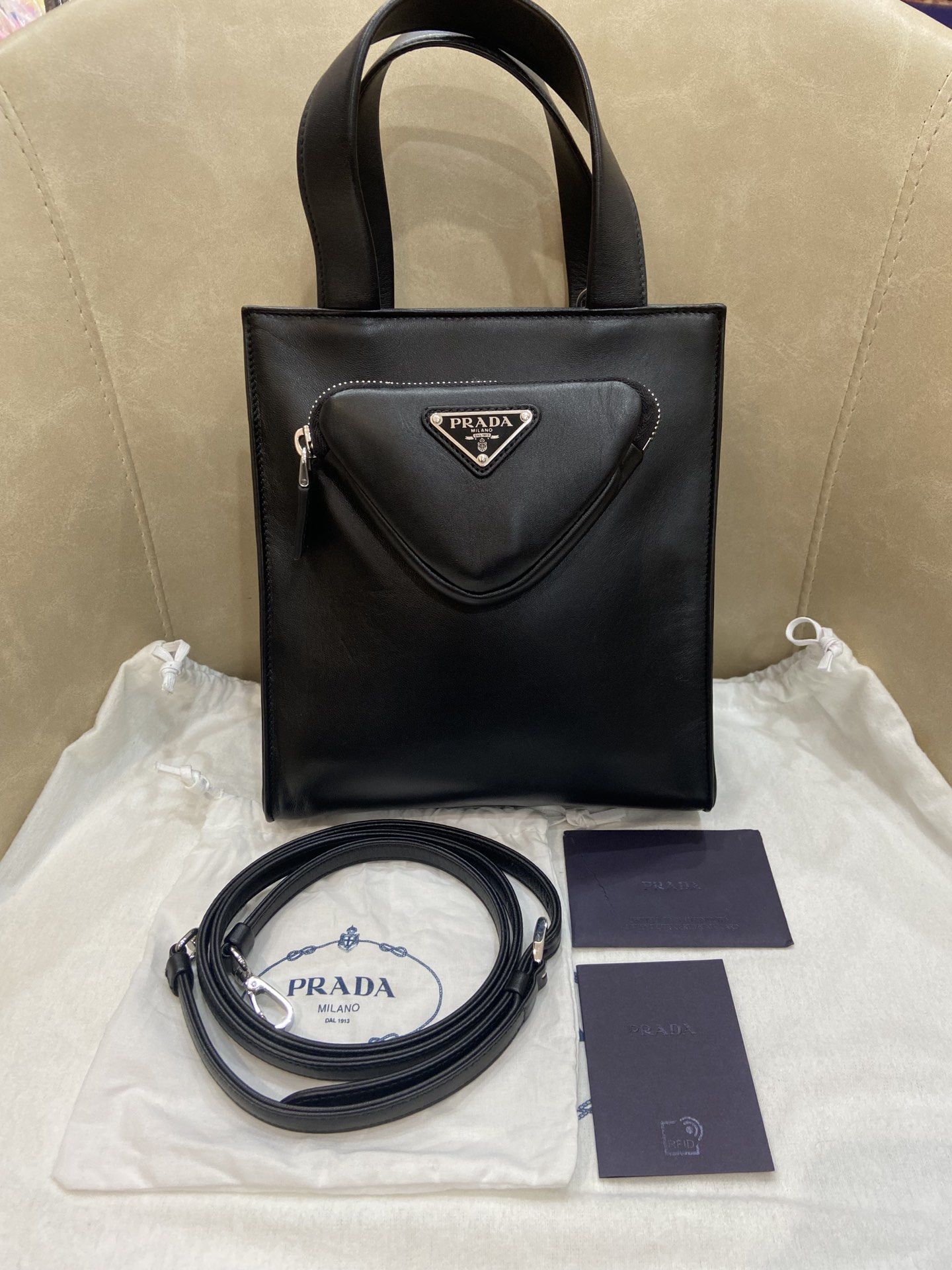 Prada Pocket Handbag Luxury Bags Wallets on Carousell