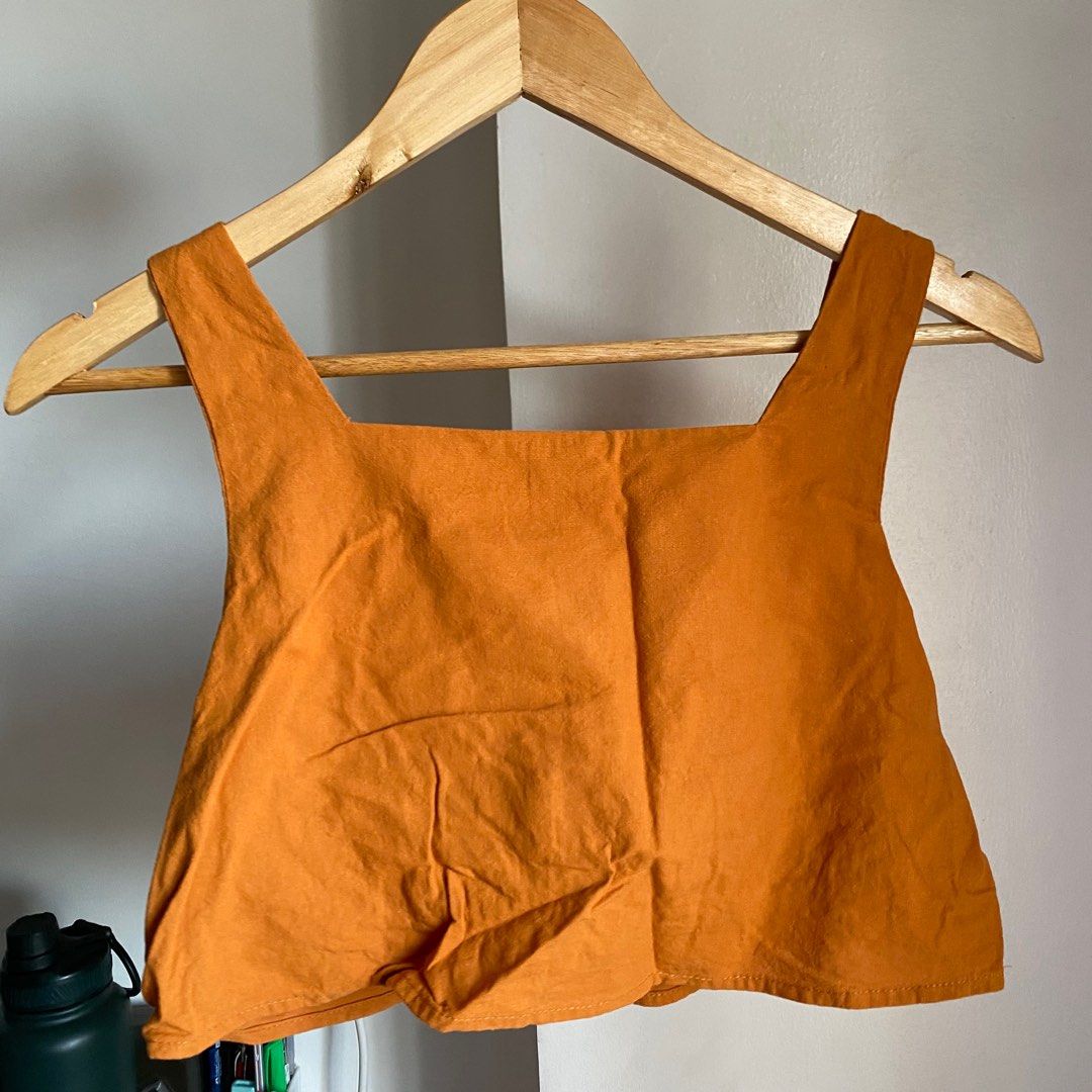 Rust Sleeveless Crop Top and Shorts Coords/Coordinates (Category: Sets or Coordinates) located in Manila. Submitted by bdgdeclutters (Listing ID 1322782736, Image 2). Description: Rust orange color Perfect for beach or casual fits.