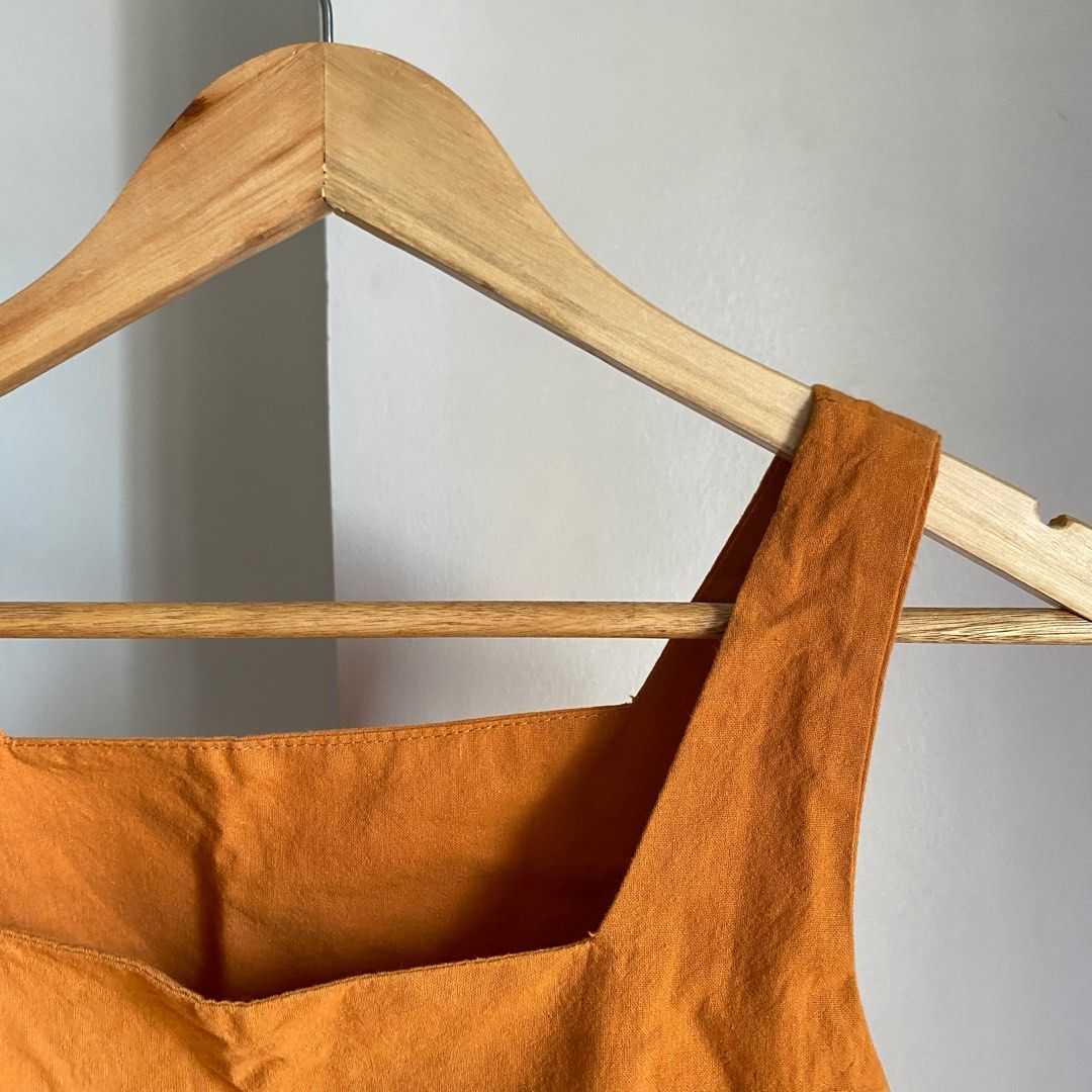 Rust Sleeveless Crop Top and Shorts Coords/Coordinates (Category: Sets or Coordinates) located in Manila. Submitted by bdgdeclutters (Listing ID 1322782736, Image 3). Description: Rust orange color Perfect for beach or casual fits.