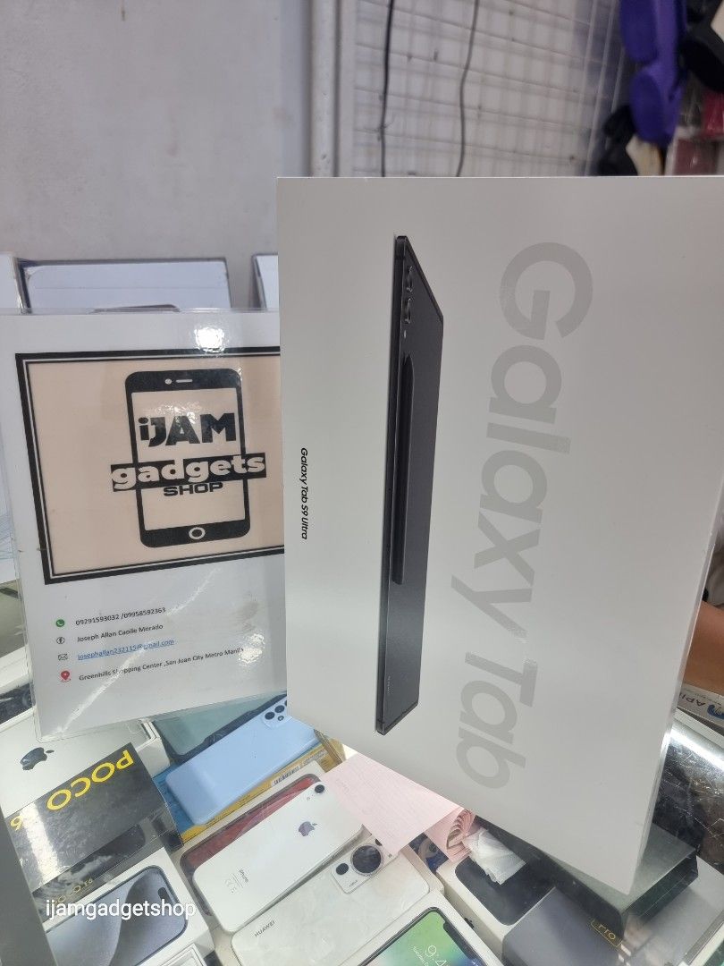 Samsung galaxy tab s9 ultra (Category: Android) located in Pasig City. Submitted by ijamgadgets (Listing ID 1322836383, Image 1). Description: samsung galaxy tab s9 ultra 12/256gb wifi with keyboard inside 📌we do cod in metro manila and near provinces just add sf only 📌can visit in my store at greenhills shopping center 📌we do LBC transaction 📌we accept credit card in store 📌for fast transaction make acall 09291593032/09958592363.