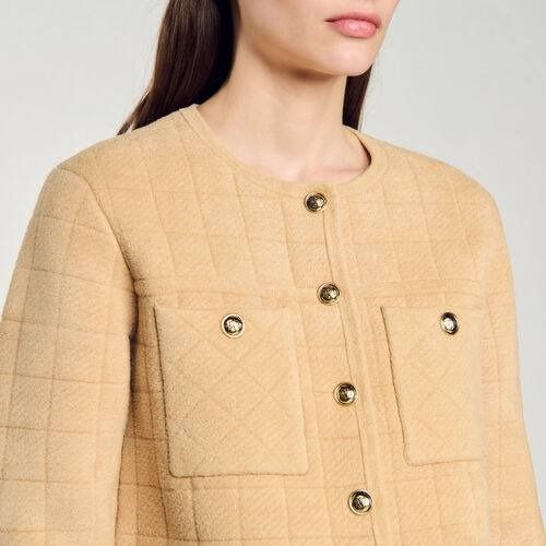 Sandro quilted effect cardigan 2025