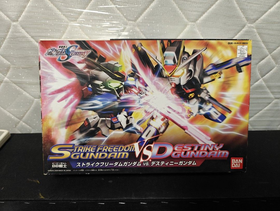 SDBB Strike Freedom Gundam VS Destiny Gundam set (Category: Gundam Model Kits) located in Singapore. Submitted by gs3353 (Listing ID 1322846967, Image 3). Description: *** Kit is new, but missing user manual. Which can be found online easily. *** The Action Base shown in the 1st & 2nd photo above are not included, sold separately. *** Fixed price, no bargaining. So don't bother asking. Will not respond to lower offers and won't hesitate to block 