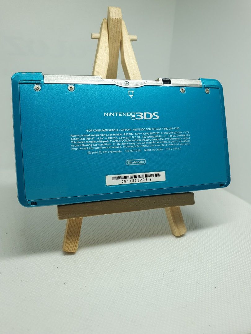 Selling turquoise Nintendo 3DS (Category: Nintendo) located in Quezon City. Submitted by itemsforadoption (Listing ID 1322848439, Image 2). Description: Rfs: Its 2024! Happy New Year! Hoping you have a good year ahead of you! If you have questions feel free to send a message. Though I'll most likely be able to reply from 10am to 8pm. Please be patient and understanding. Decluttering games and items that I've picked up or for friends and family. P