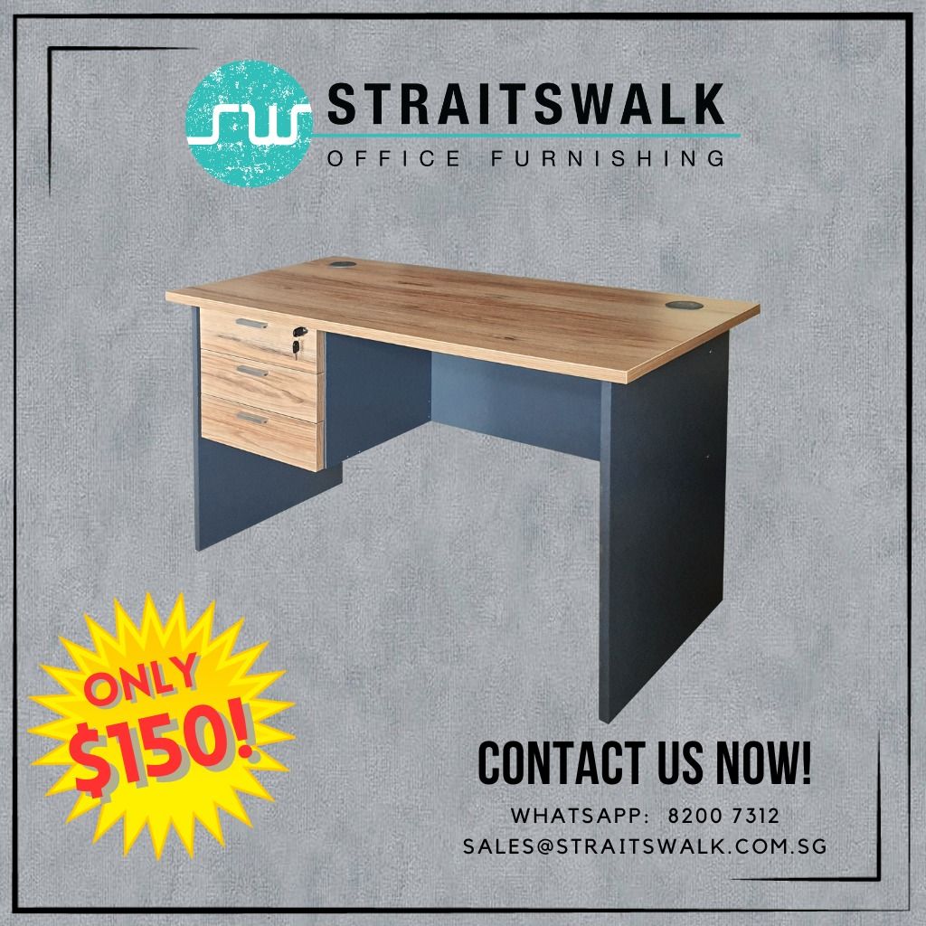 [SL SERIES] Office Study Table with Drawer FREE DELIVERY!, Furniture ...