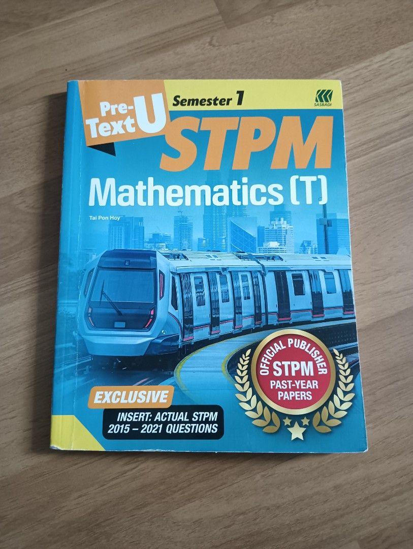 Stpm Maths T Module STPM Mathematics T, Hobbies & Toys, Books & Magazines, Textbooks on ...