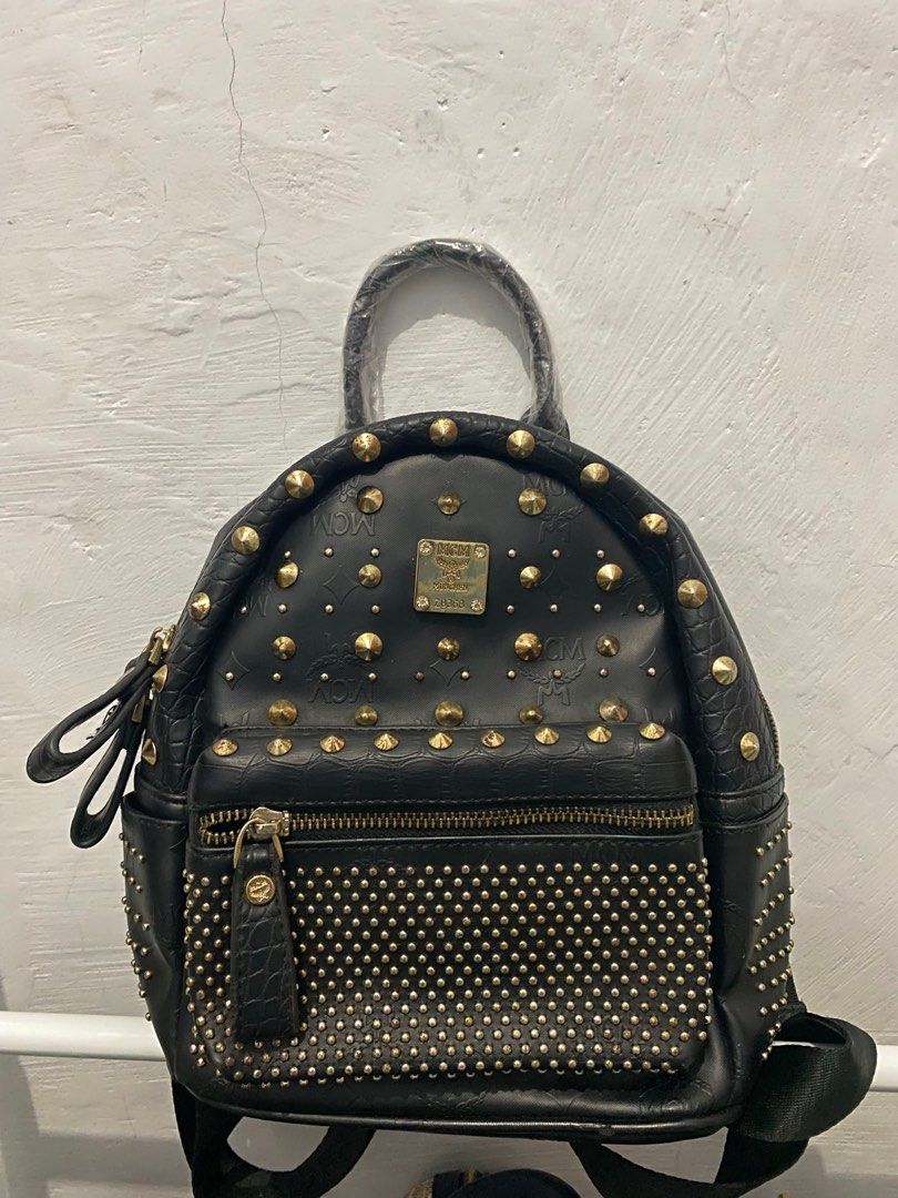 Tas Ransel MCM Hitam Mini