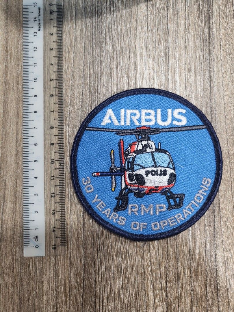 Rmp Merch Royal Malaysian Police Airbus RMP 30 Years Of Operations Patch, Hobbies ...