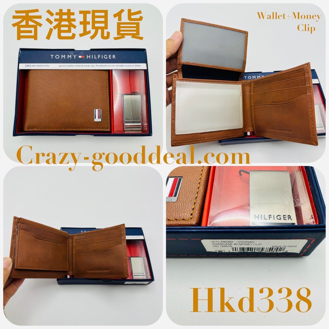 Tommy hilfiger genuine leather wallet top