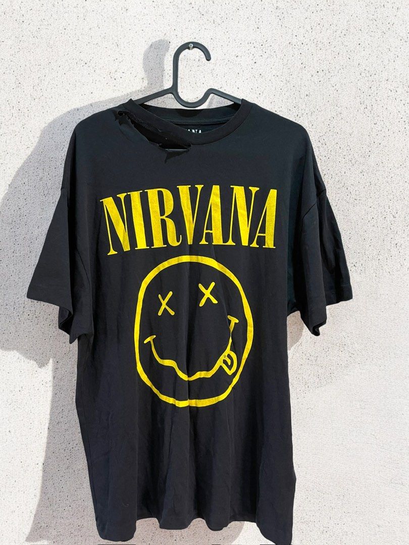 Ripped nirvana shirt on sale