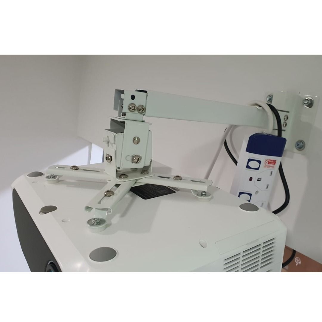 Universal Projector Ceiling/Wall Bracket extensionable mount (Category: Projectors) located in Manila. Submitted by sdfsolutions (Listing ID 1322829314, Image 2). Description: Model NO:PW01 Colour:white Material:SPCC Loading:25KGS Hole distance:320mm or Less Height:430-650mm Tags: Projector Ceiling mount wall mount Bracket Universal bracket universal ceiling mount .
