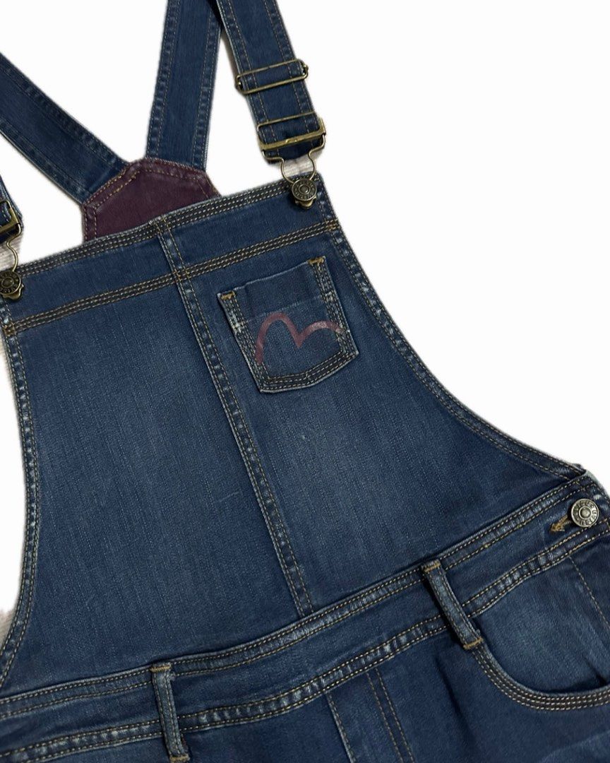 Evisu overalls top