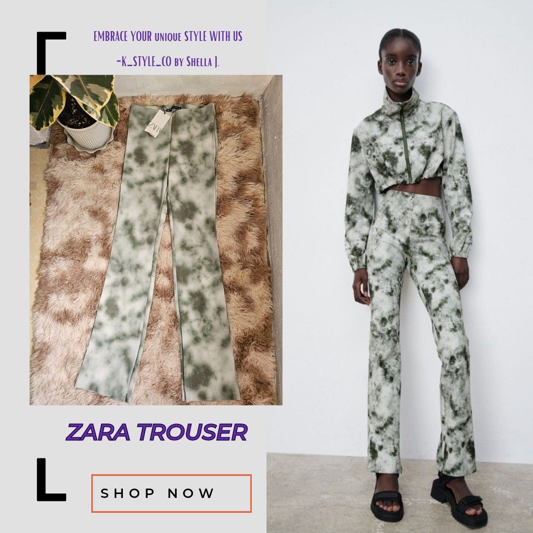 Zara Highwaist Pants Women s Fashion Bottoms Other Bottoms on Carousell