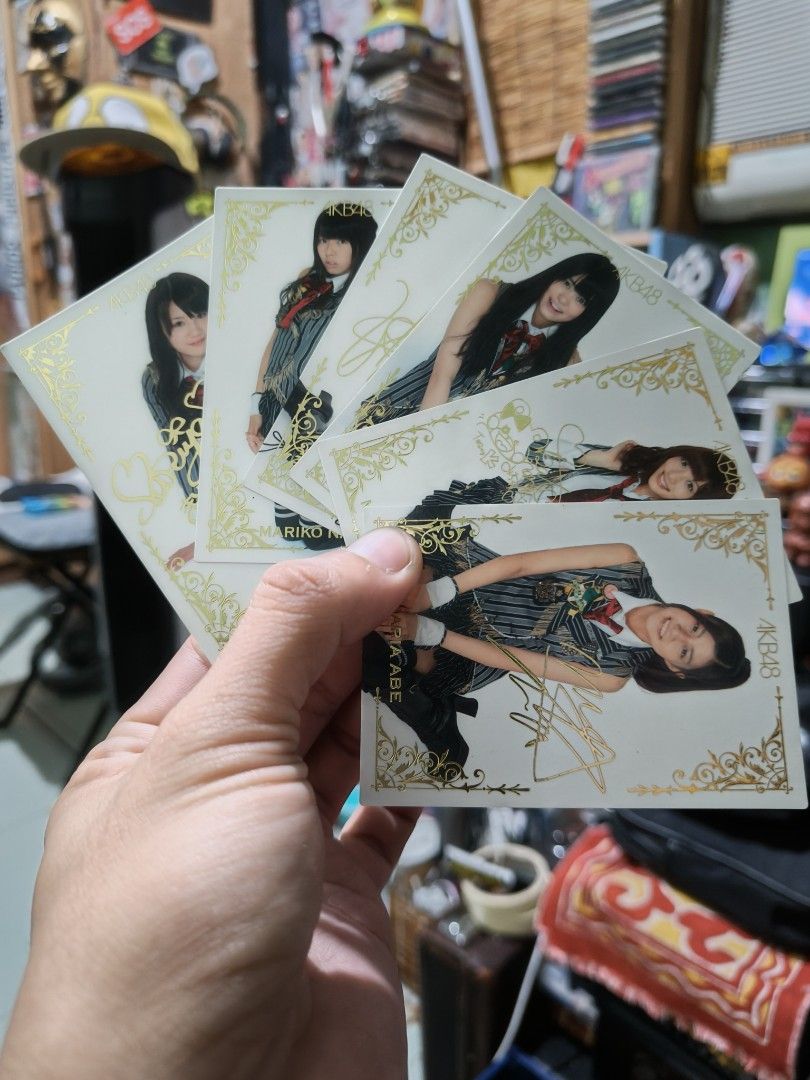 100 pcs AKB48 collectible cards (Category: Raw Singles) located in Quezon City. Submitted by markgolveo (Listing ID 1323045024, Image 2). Description: 100 pcs AKB48 collectible cards.