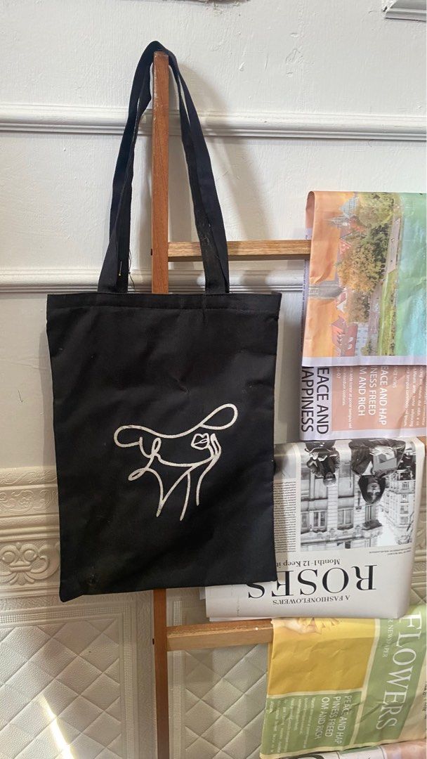 TOTEBAG CANVAS PRINTING KOREA|TAS KANVAS MURAH, Fesyen Wanita, Tas