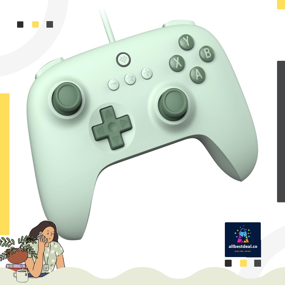 8Bitdo Ultimate C Wired Controller for Windows PC, Android, Steam Deck ...