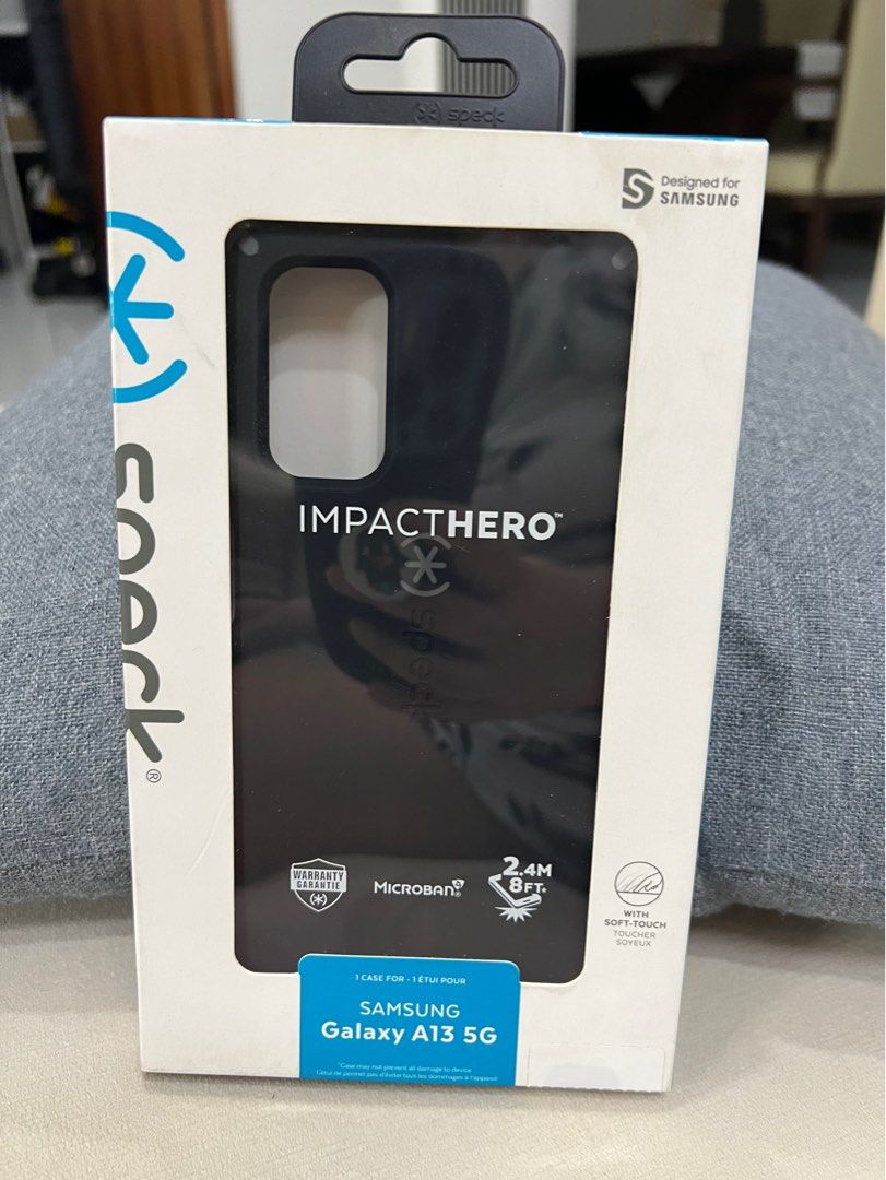 💯 Authentic Speck for Samsung A13 5g (Category: Cases & Sleeves) located in Quezon City. Submitted by ceecee007 (Listing ID 1323080594, Image 1). Description: 💯 Authentic Speck ImpactHero for Samsung A13 5g. Brandnew, sealed with authenticity sticker. Magsafe. Negotiable.