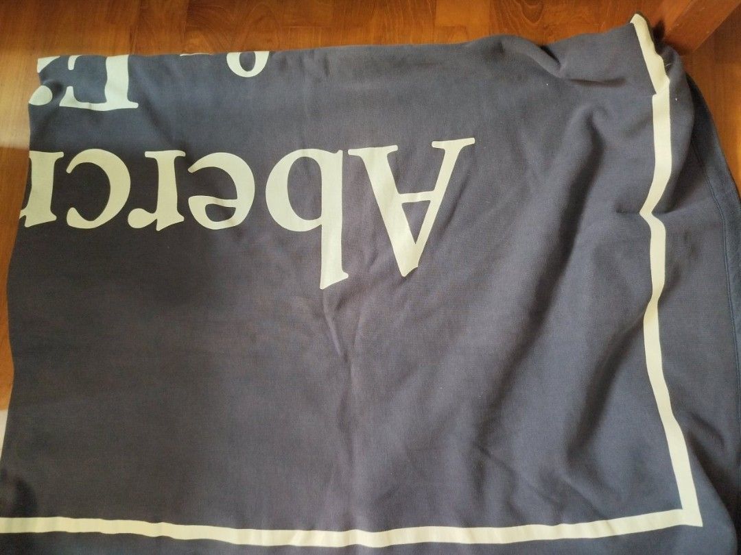 Abercrombie Fitch Throw Blanket Logo Varsity Furniture Home Living Bedding Towels on Carousell