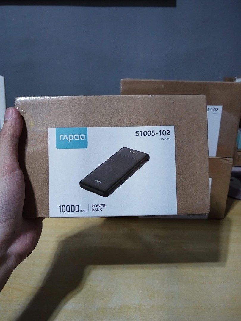 AFFORDABLE RAPOO POWERBANK (Category: Batteries & Power Banks) located in Bulacan. Submitted by cjhr2001 (Listing ID 1322918277, Image 2). Description: LEGIT AND AFFORDABLE RAPOO POWERBANK ✨ BRAND NEW ORIGINAL AND SEALED 💯 550 STARTING PRICE HINDI PO 550 LAHAT. ‼️ ✨Rapoo 10000mAh - Php 550 💵 ✨Rapoo 20000mAh - Php 650 💵 ✨Rapoo 30000mAh - Php 900 💵 ✨Rapoo 30000mAh Pro - Php 1,000 💵 Location: Marilao and Meycauayan Bulacan 📍 Available for pick