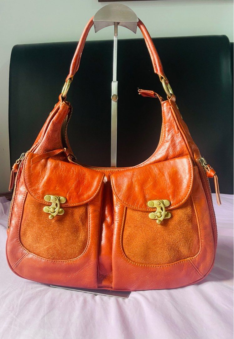 Antonio Melani Italy genuine leather hobo bag