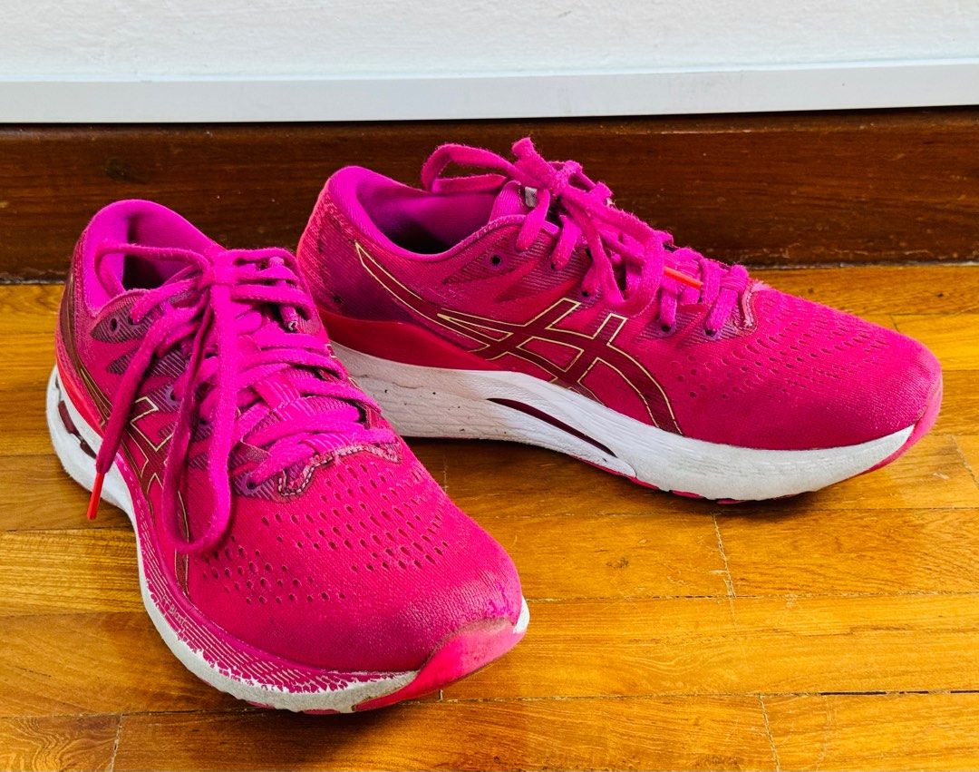 Asics Women Gel Kayano 28 running shoes US 7.5 EUR 39 fuchsia pink Women s Fashion Footwear Sneakers on Carousell