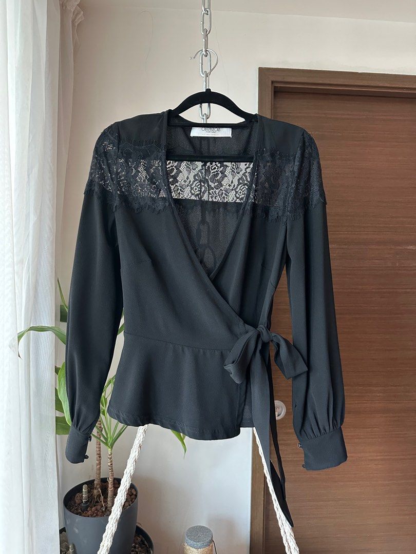 asos wrap blouse