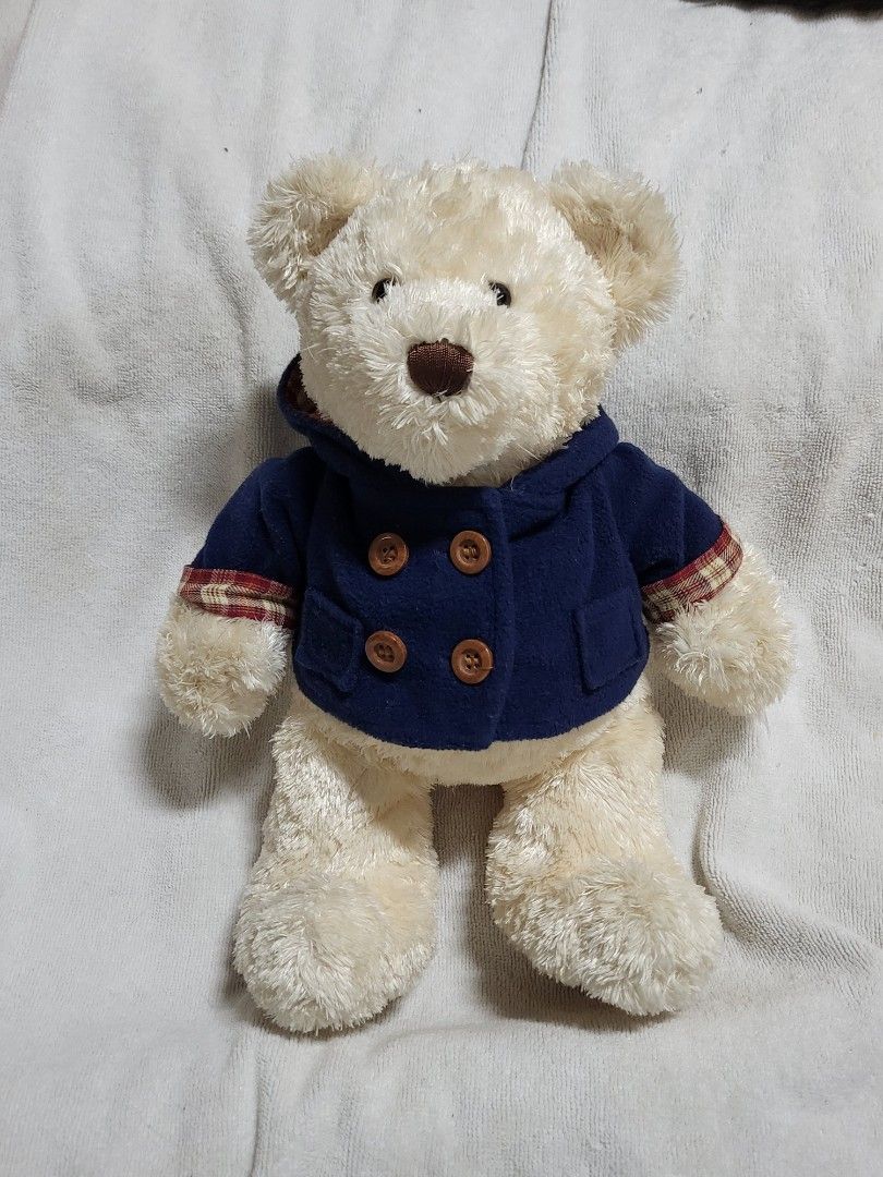 Authentic Vintage Rare Myer Henry the Christmas Teddy Bear Beanie Plush
