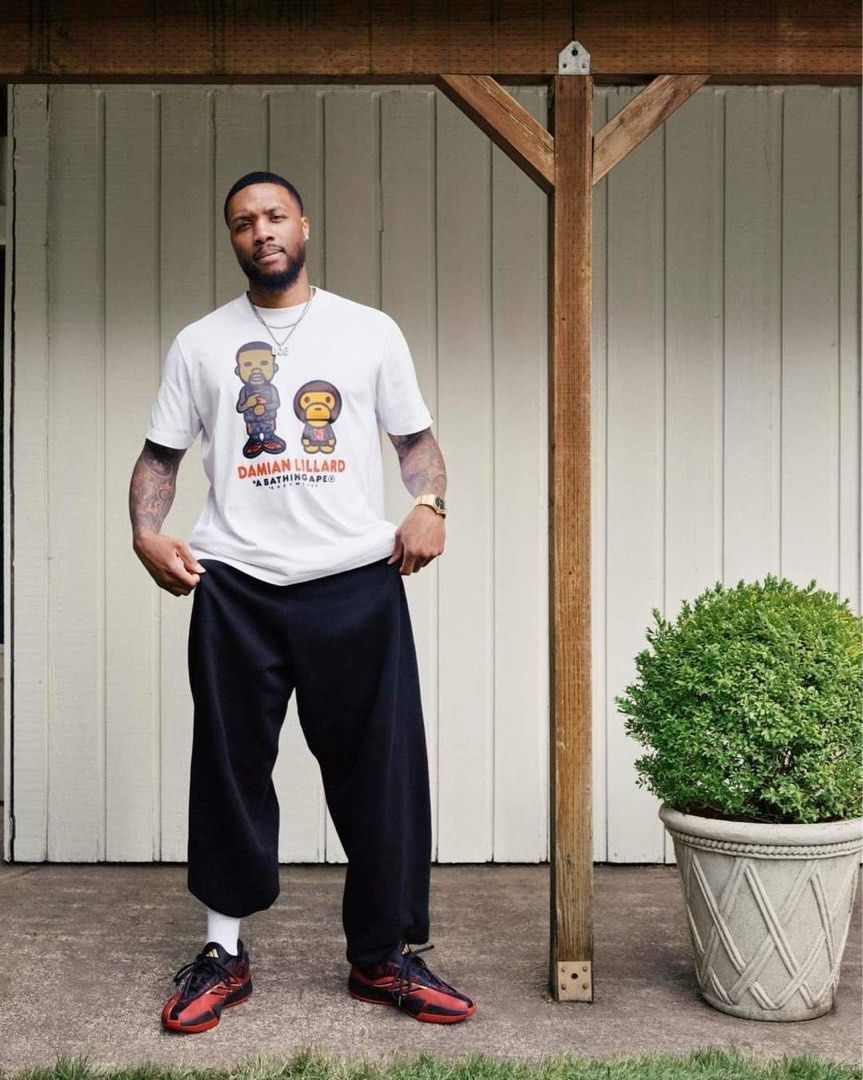BAPE x Damian Lillard x Adidas T Polo