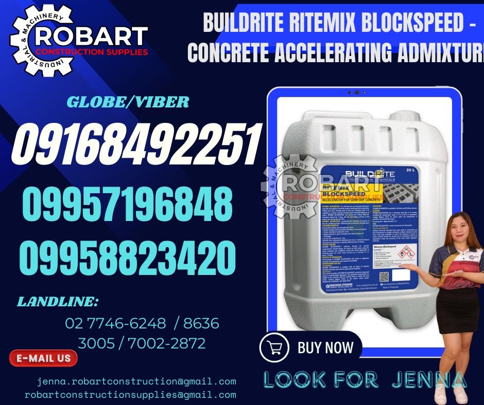 Buildrite Ritemix BlockSpeed - Concrete Accelerating Admixture ...