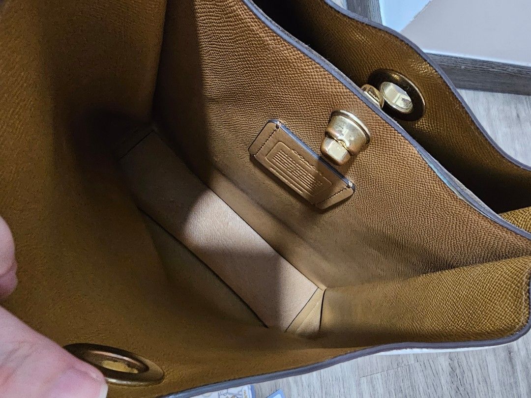Coach charlie bucket bag chalk clearance