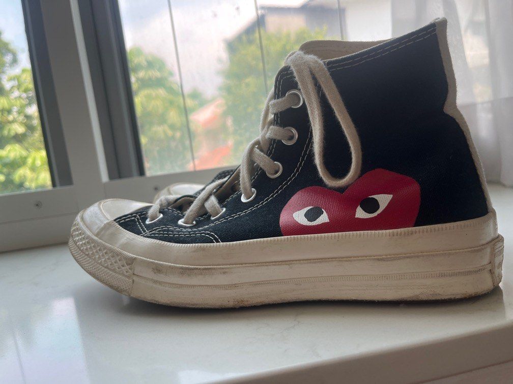 converse comme des garcons Women s Fashion Footwear Sneakers on Carousell