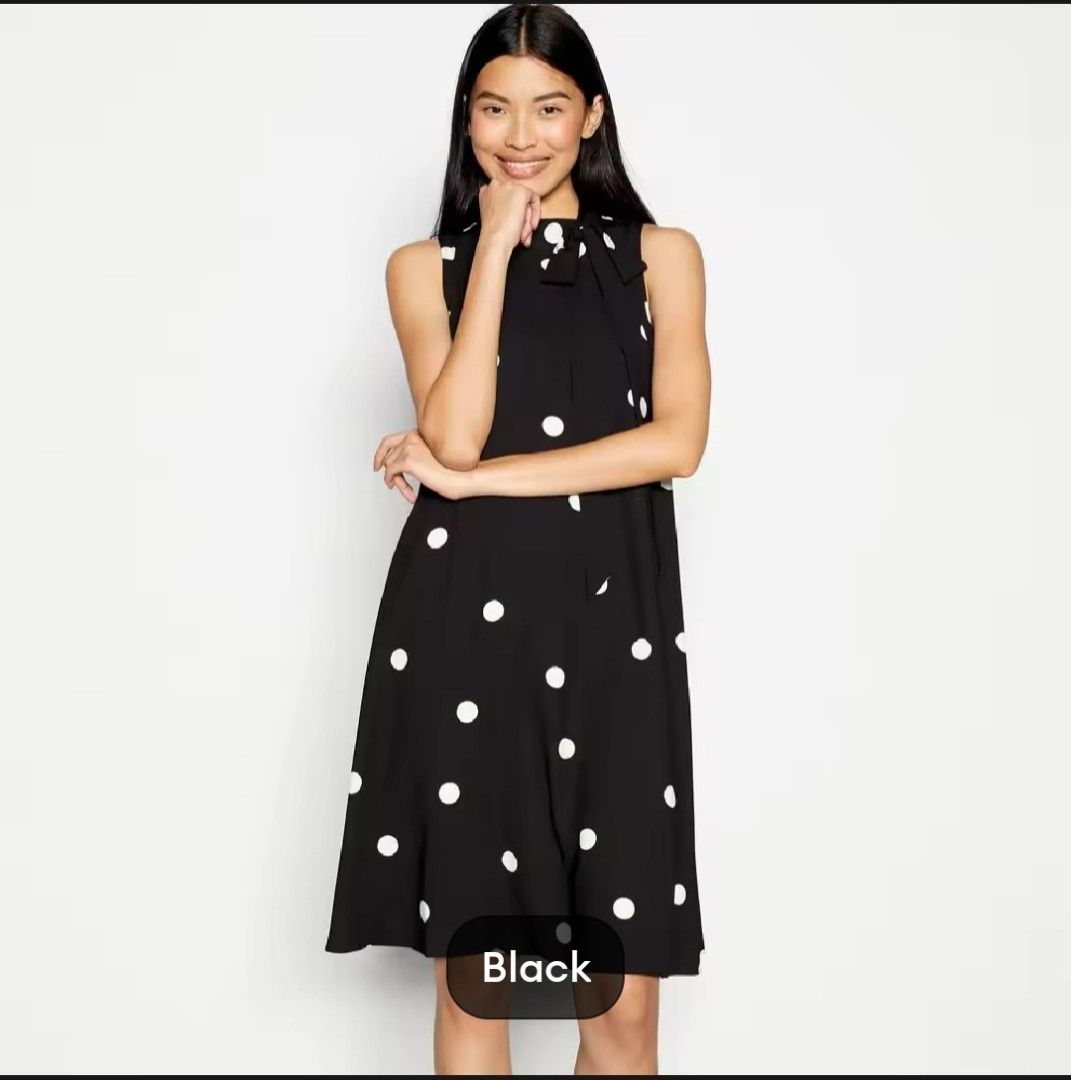 Debenhams Principles Black Polka Dot Dress Women s Fashion Dresses Sets Dresses on Carousell