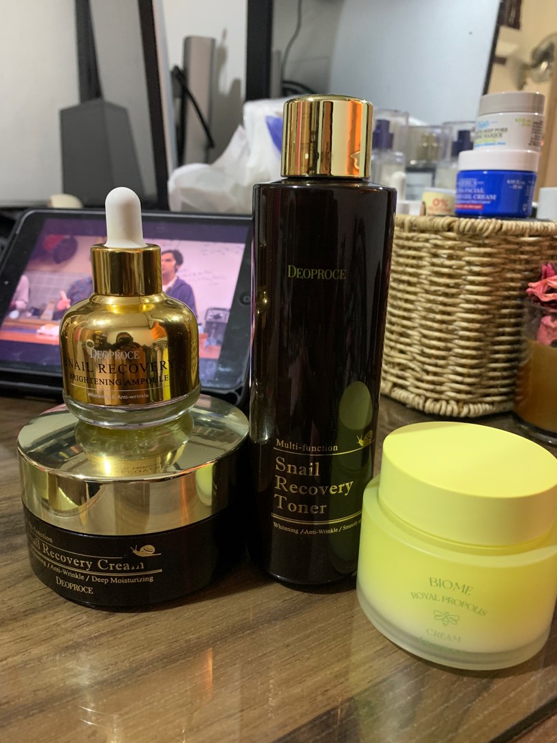 Deoproce Snail Recovery Set + Biome Cream, Beauty & Personal Care, Face ...