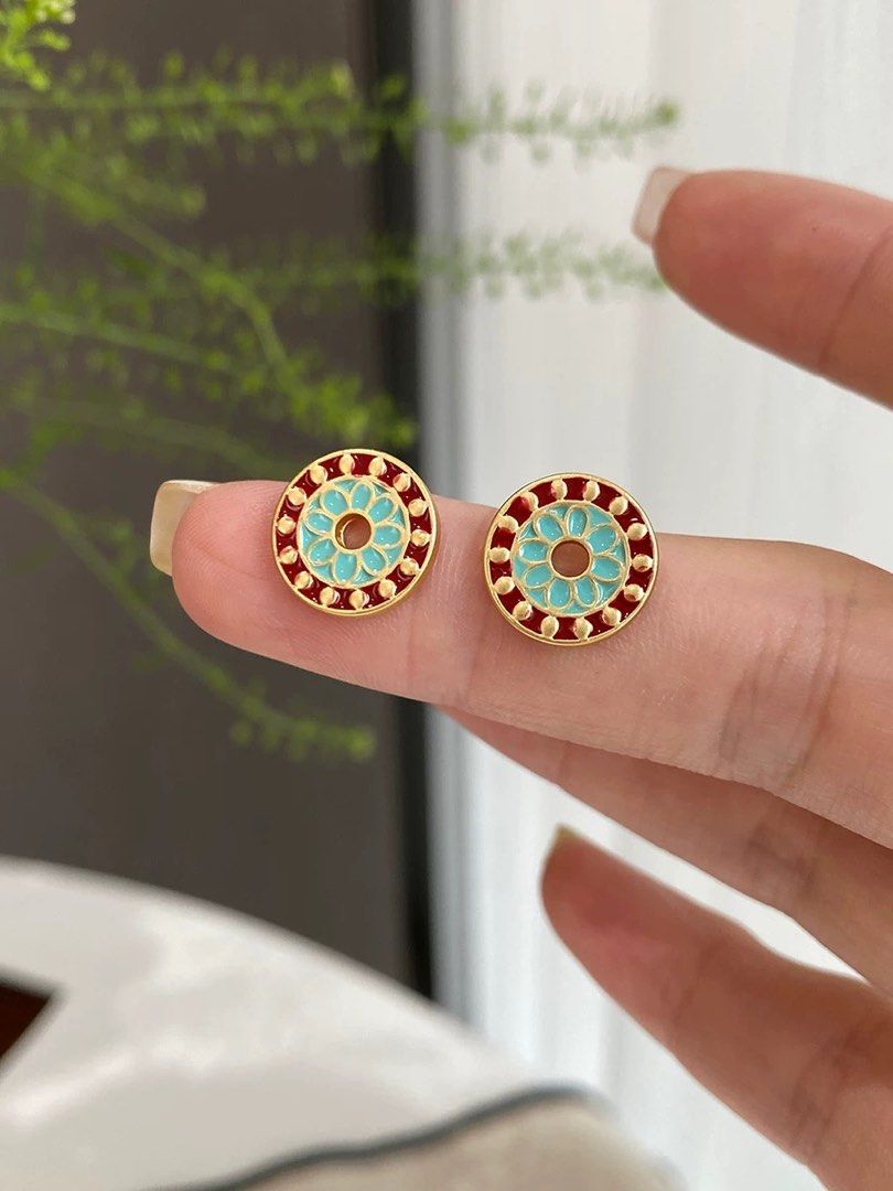 Peranakan earrings hot sale