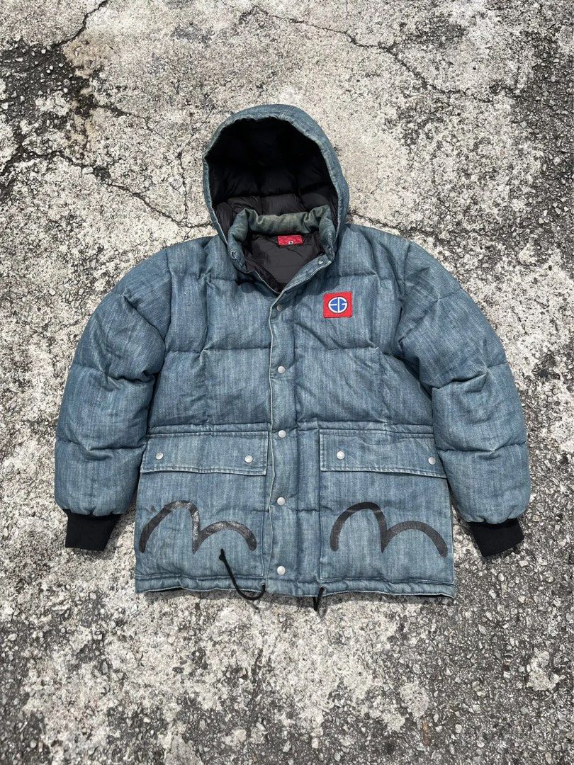 EVISU PUFFER HOODIE JACKET